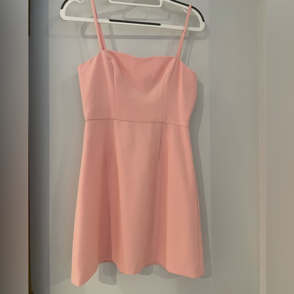 French Connection Pink A-Line Spaghetti Strap Dress